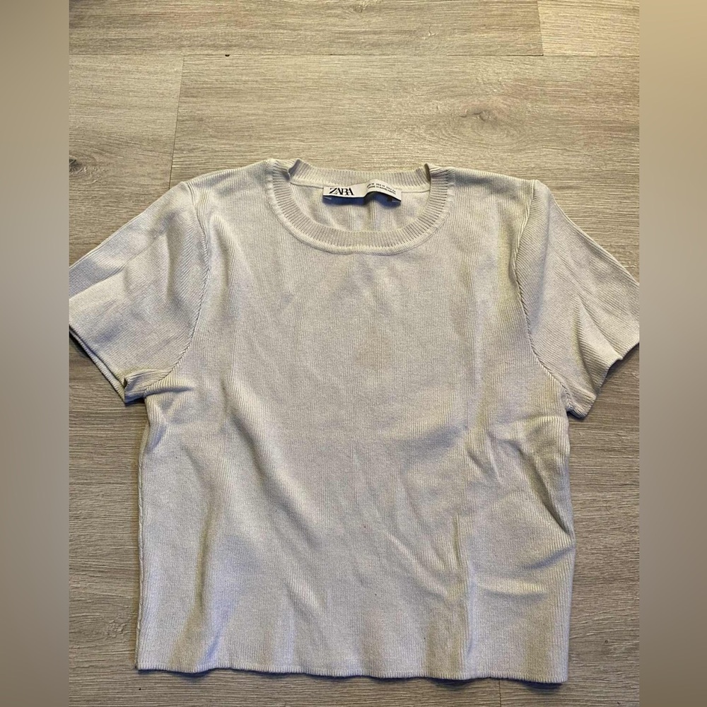 Zara Cream Crop Top